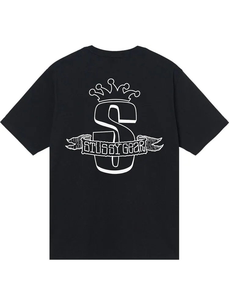 Футболка Stussy Gear Banner Tee 'Black' — изображение 2 из 2, черный