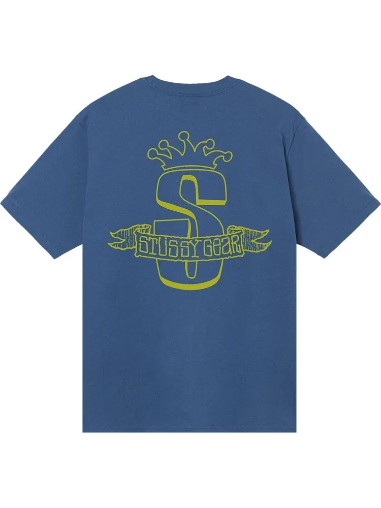 Футболка Stussy Gear Banner Tee 'Midnight' — изображение 2 из 2, синий