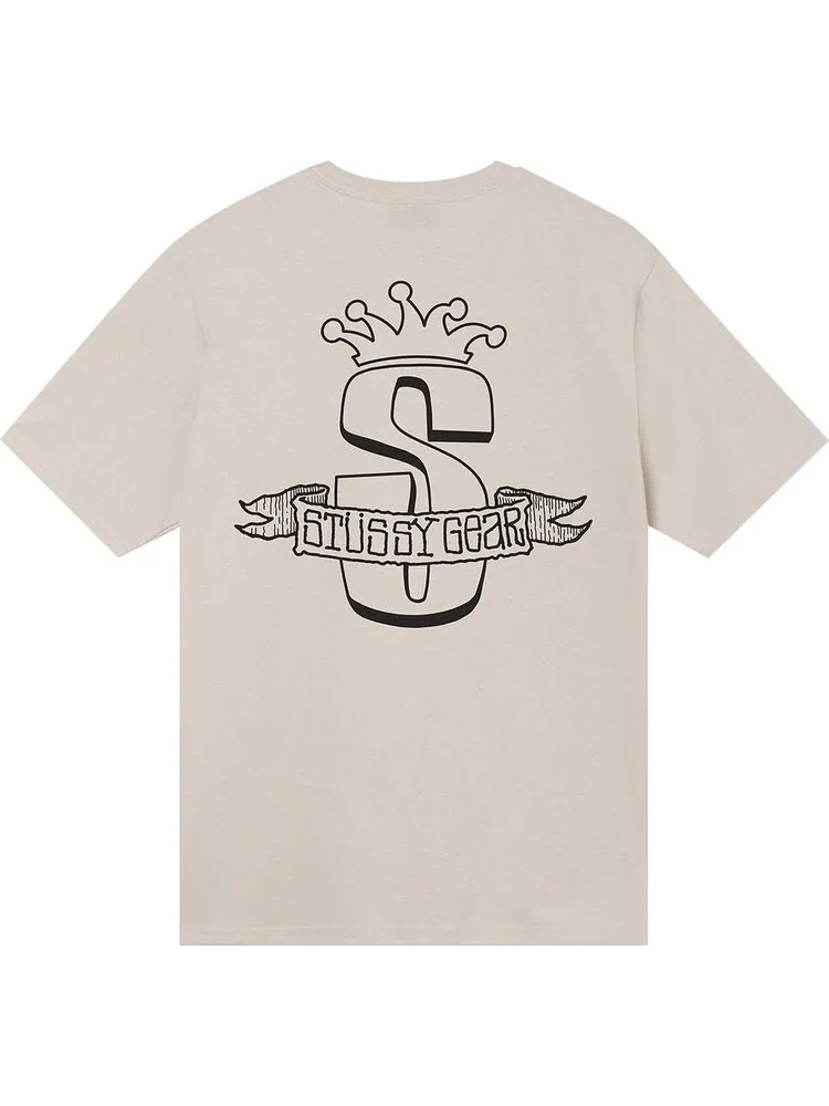 Футболка Stussy Gear Banner Tee 'Smoke' — изображение 2 из 2, серый