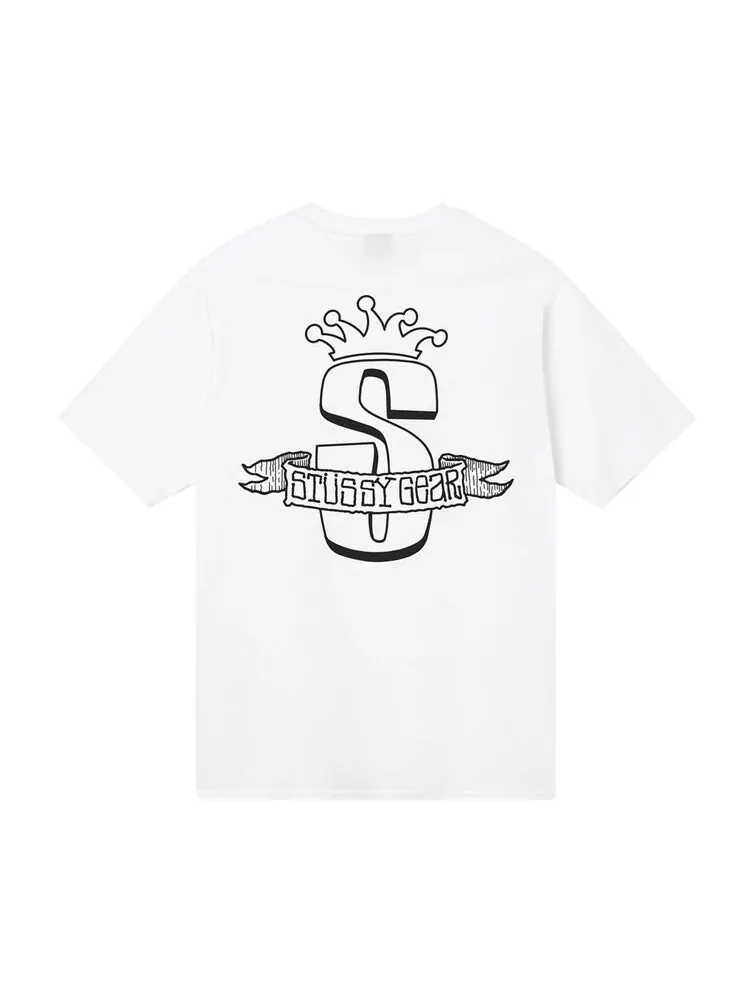 Футболка Stussy Gear Banner Tee 'White' — изображение 2 из 2, белый