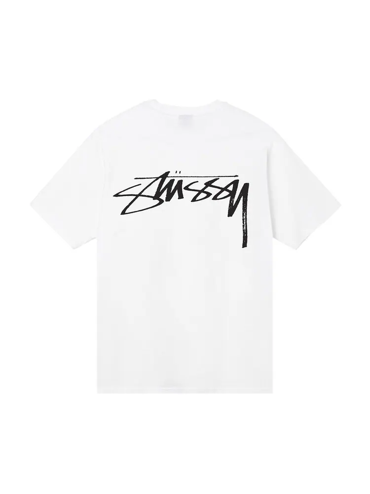 Футболка Stussy Surf Stock Tee 'White' — изображение 2 из 2, белый