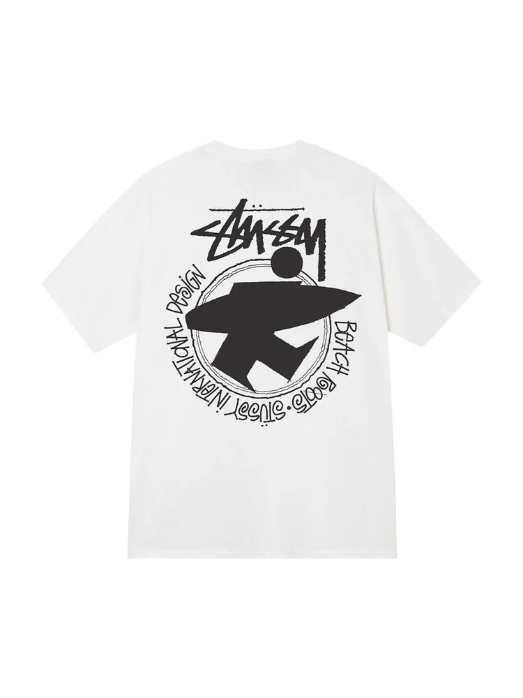 Футболка Stussy Beach Roots Pigment Dyed Tee 'Natural' — изображение 2 из 2, белый