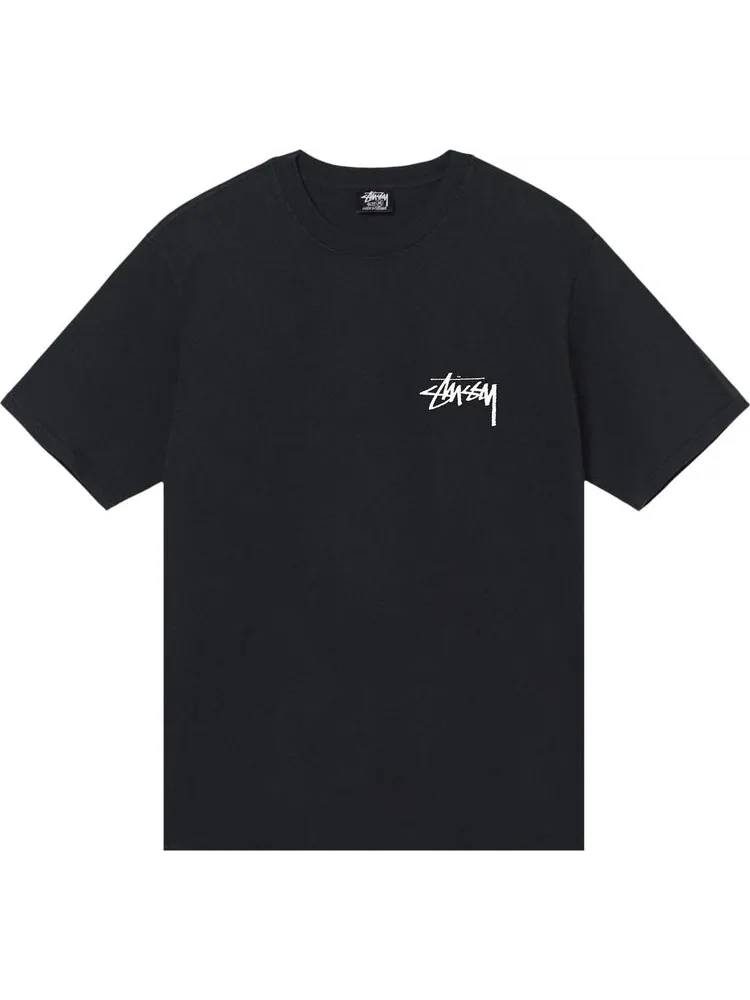 Футболка Stussy Big League Pigment Dyed Tee 'Black' — изображение 1 из 2, черный
