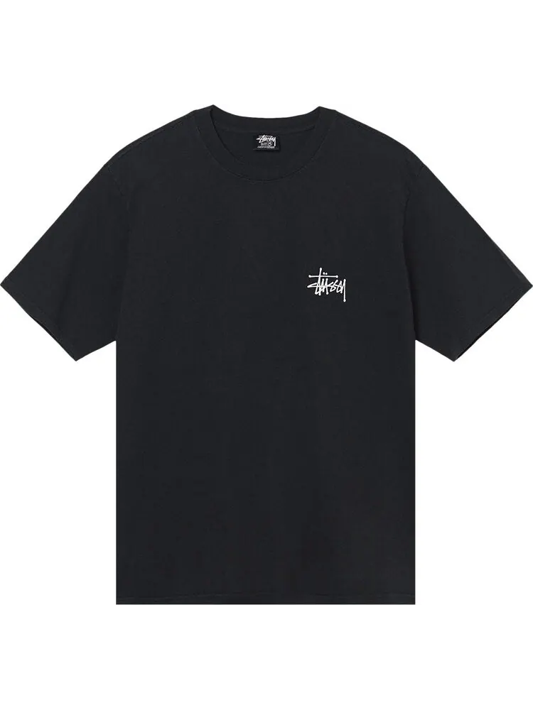 Футболка Stussy Skull Wings Pigment Dyed Tee 'Black' — изображение 1 из 2, черный