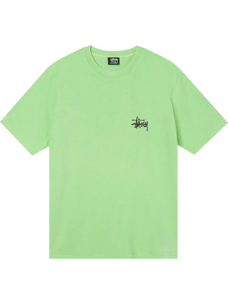 Футболка Stussy Skull Wings Pigment Dyed Tee 'Green' — изображение 1 из 2, зеленый