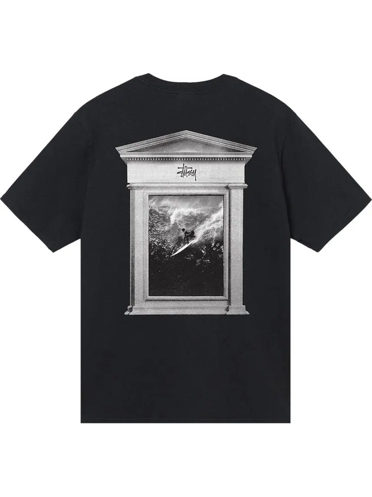 Футболка Stussy Surf Tomb Pigment Dyed Tee 'Black' — изображение 2 из 2, черный