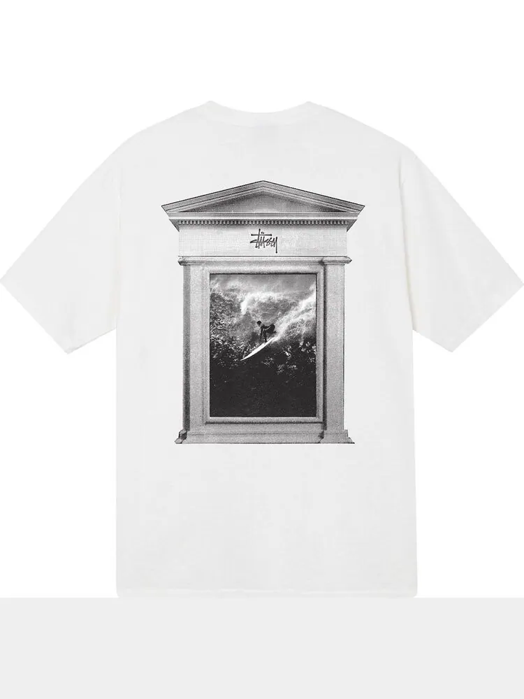 Футболка Stussy Surf Tomb Pigment Dyed Tee 'Natural' — изображение 2 из 2, бежевый