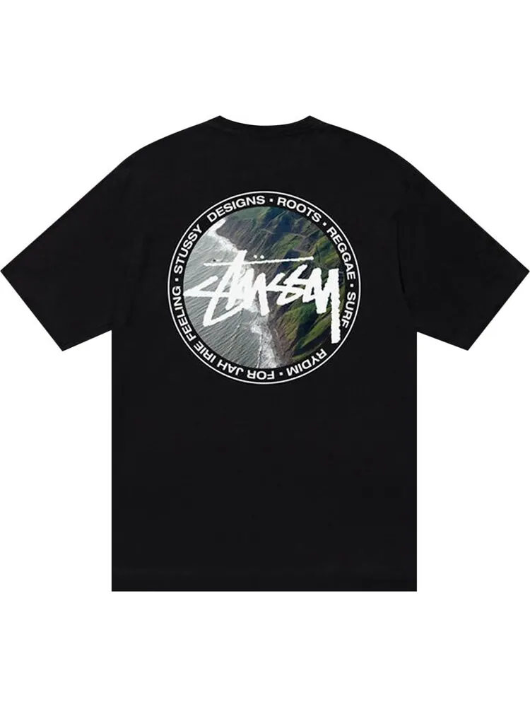Футболка Stussy Coastline Tee 'Black' — изображение 2 из 2, черный