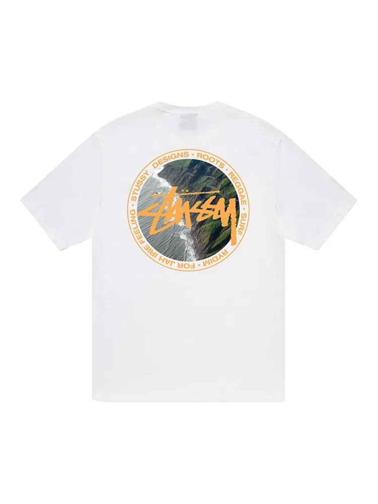 Футболка Stussy Coastline Tee 'White' — изображение 2 из 2, белый