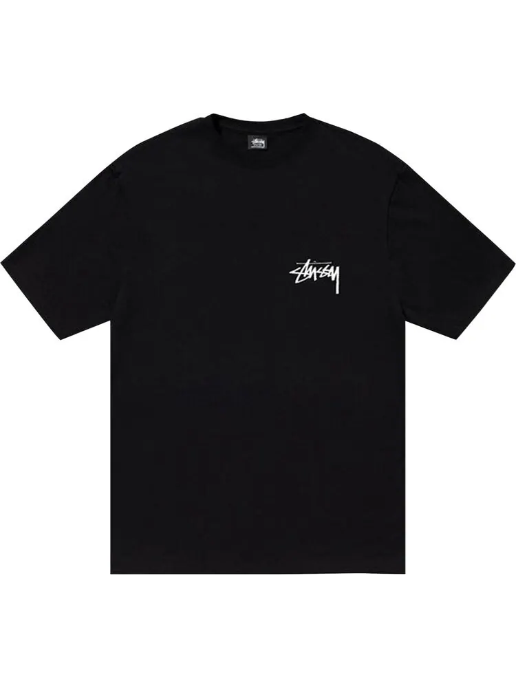 Футболка Stussy Low Tide Tee 'Black' — изображение 1 из 2, черный