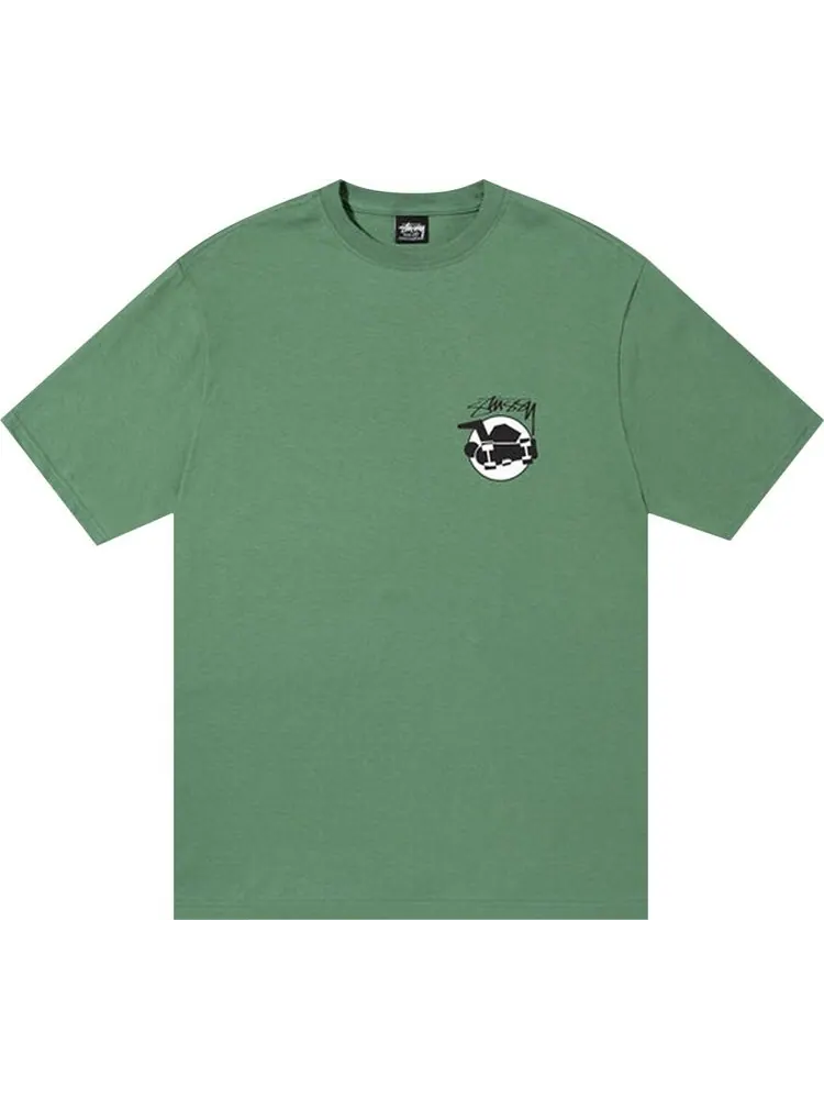 Футболка Stussy Skateman Tee 'Green' — изображение 1 из 2, зеленый
