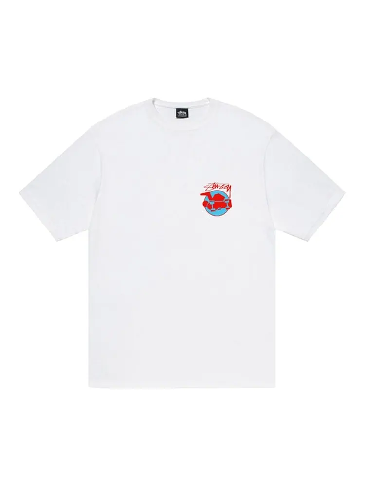 Футболка Stussy Skateman Tee 'White' — изображение 1 из 2, белый