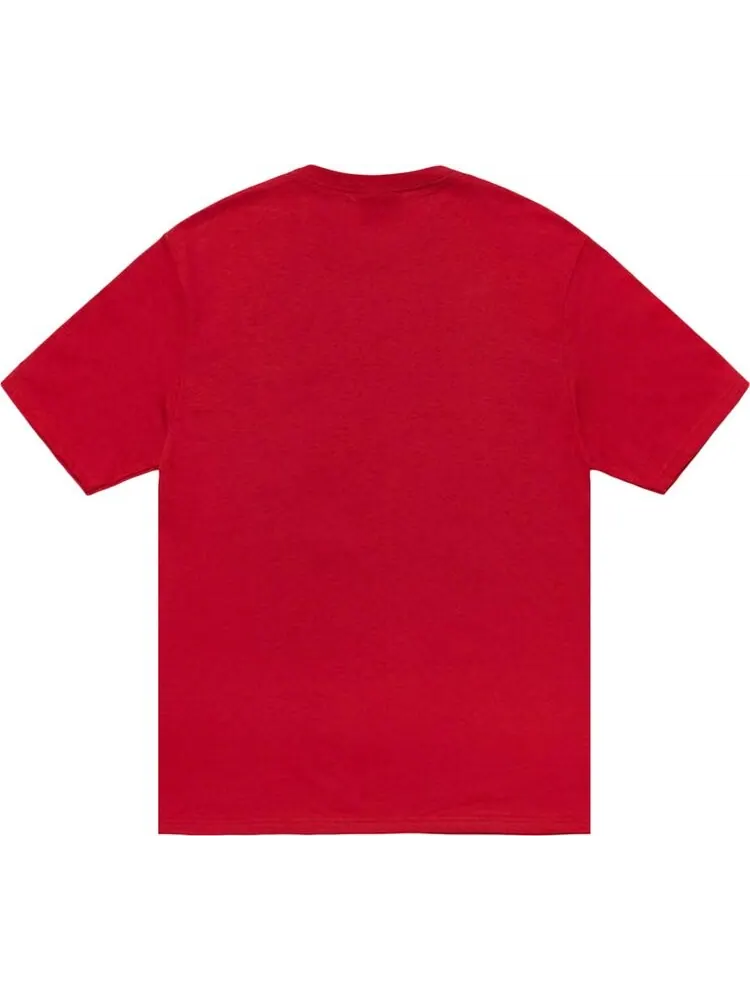 Футболка Stussy Cube Tee 'Dark Red' — изображение 2 из 2, красный