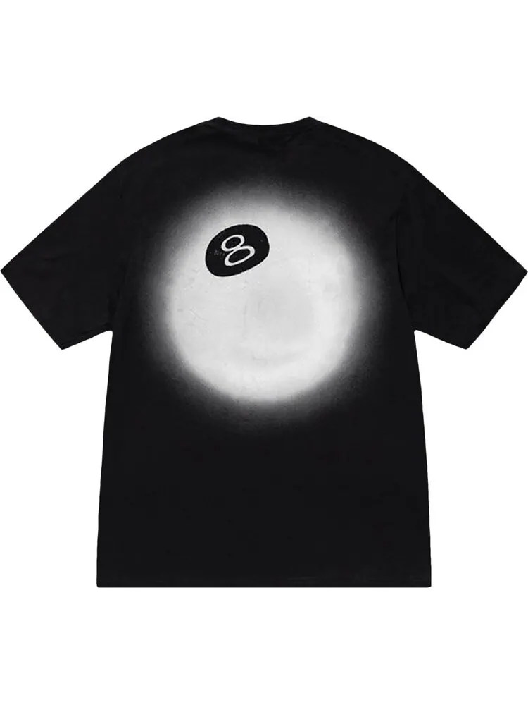 Футболка Stussy 8 Ball Fade Tee 'Black' — изображение 2 из 2, черный
