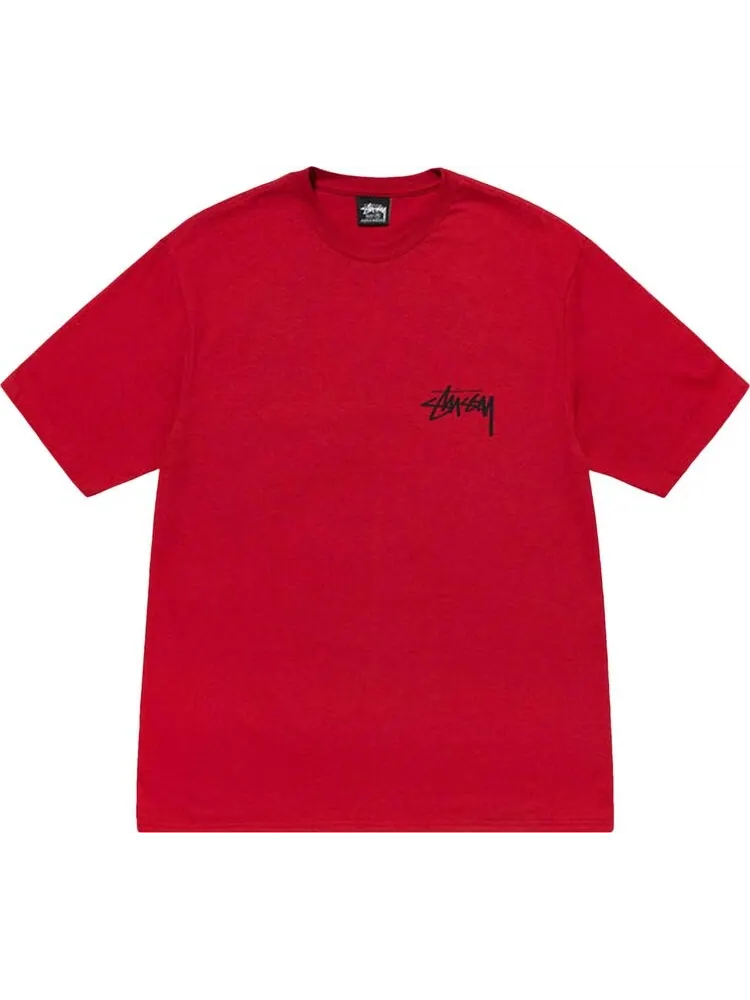 Футболка Stussy 8 Ball Fade Tee 'Red' — изображение 1 из 2, красный