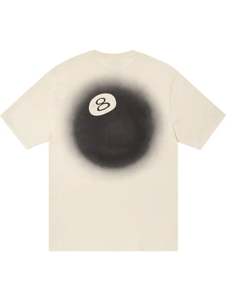 Футболка Stussy 8 Ball Fade Tee 'Putty' — изображение 2 из 2, бежевый