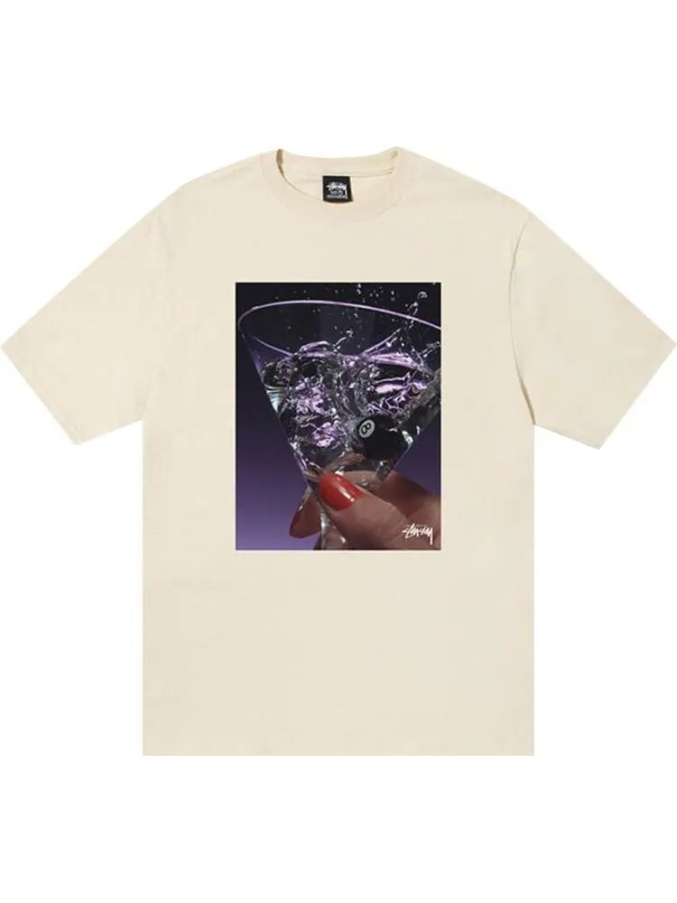 Футболка Stussy Martini Tee 'Putty' — изображение 1 из 2, бежевый