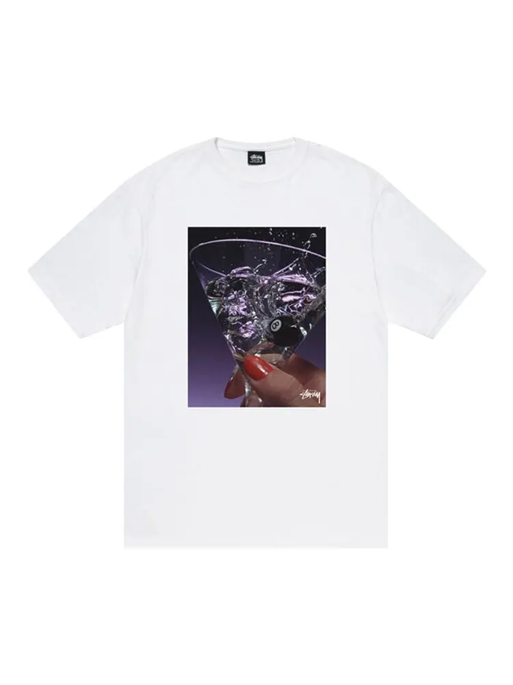 Футболка Stussy Martini Tee 'White' — изображение 1 из 2, белый