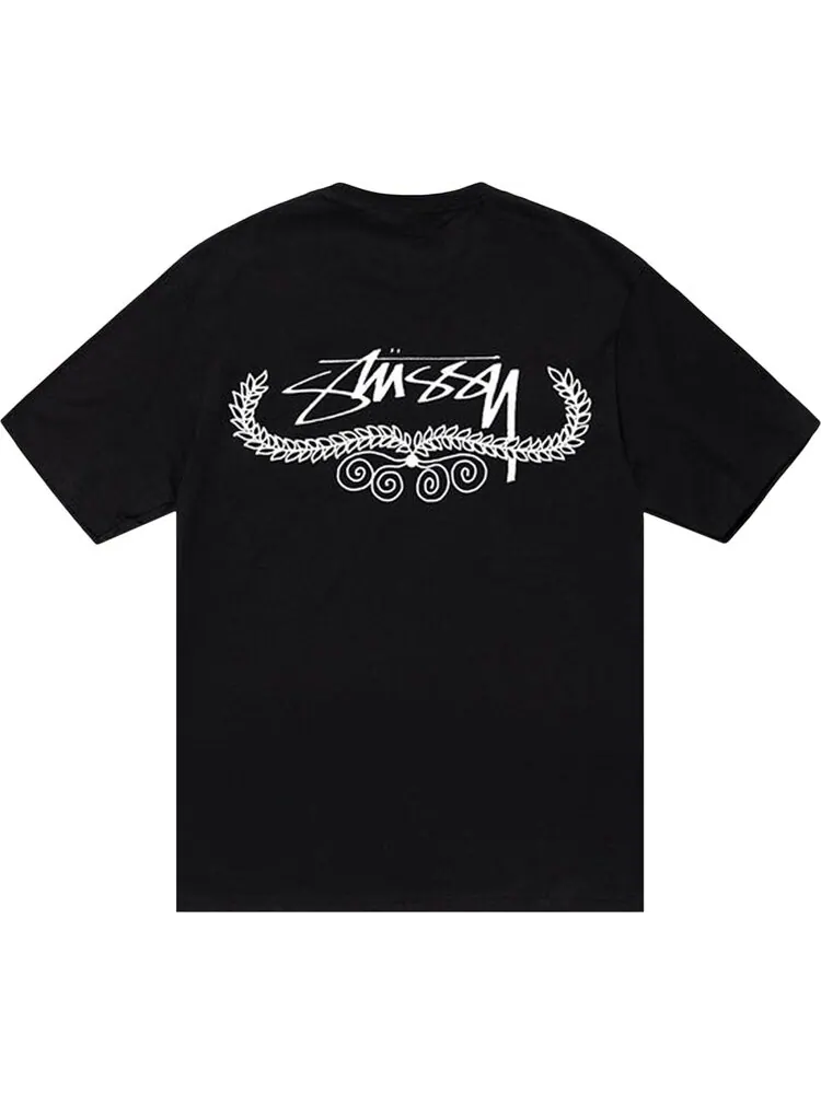 Футболка Stussy Wreath Tee 'Black' — изображение 2 из 2, черный