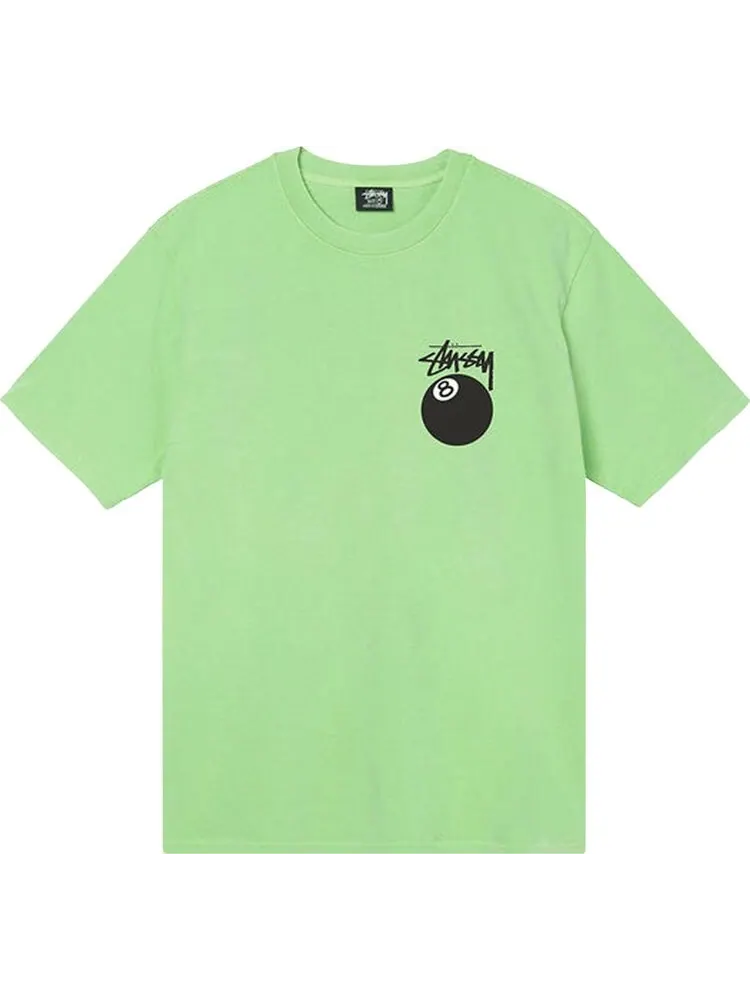 Футболка Stussy 8 Ball Pigment Dyed Tee 'Green' — изображение 1 из 2, зеленый