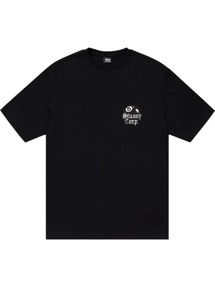 Футболка Stussy 8 Ball Corp. Tee 'Black' — изображение 1 из 2, черный