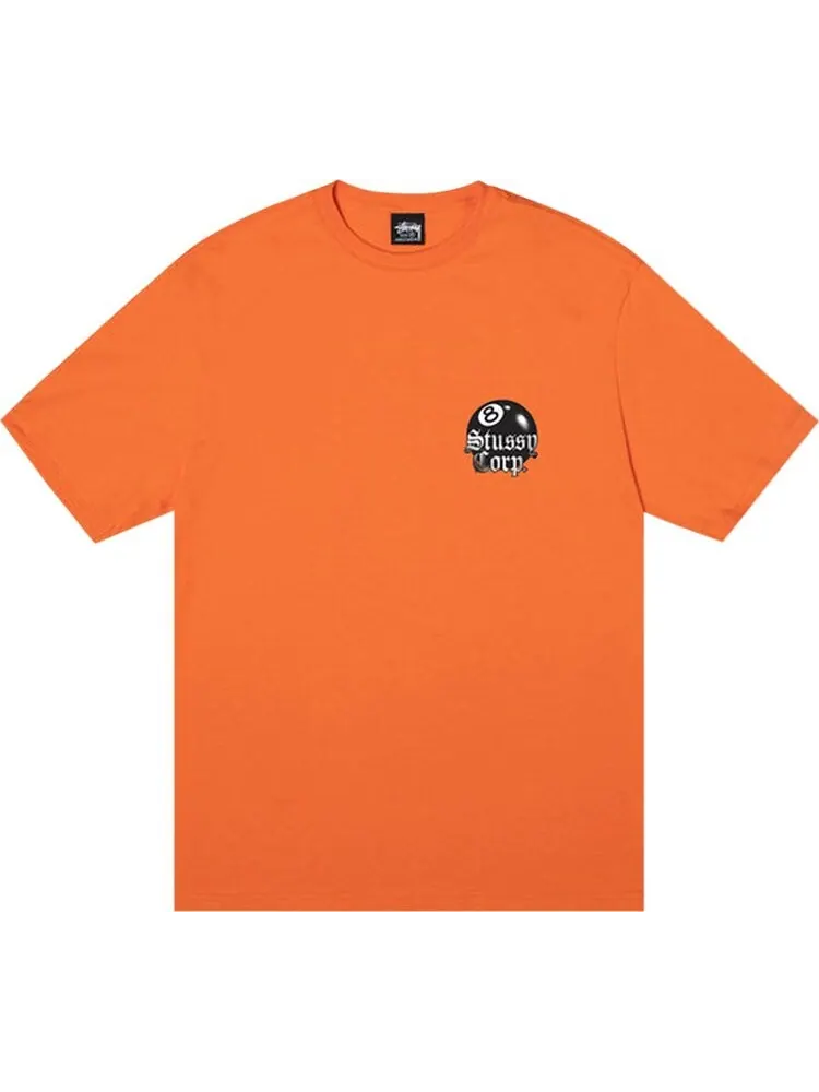 Футболка Stussy 8 Ball Corp. Tee 'Coral' — изображение 1 из 2, оранжевый