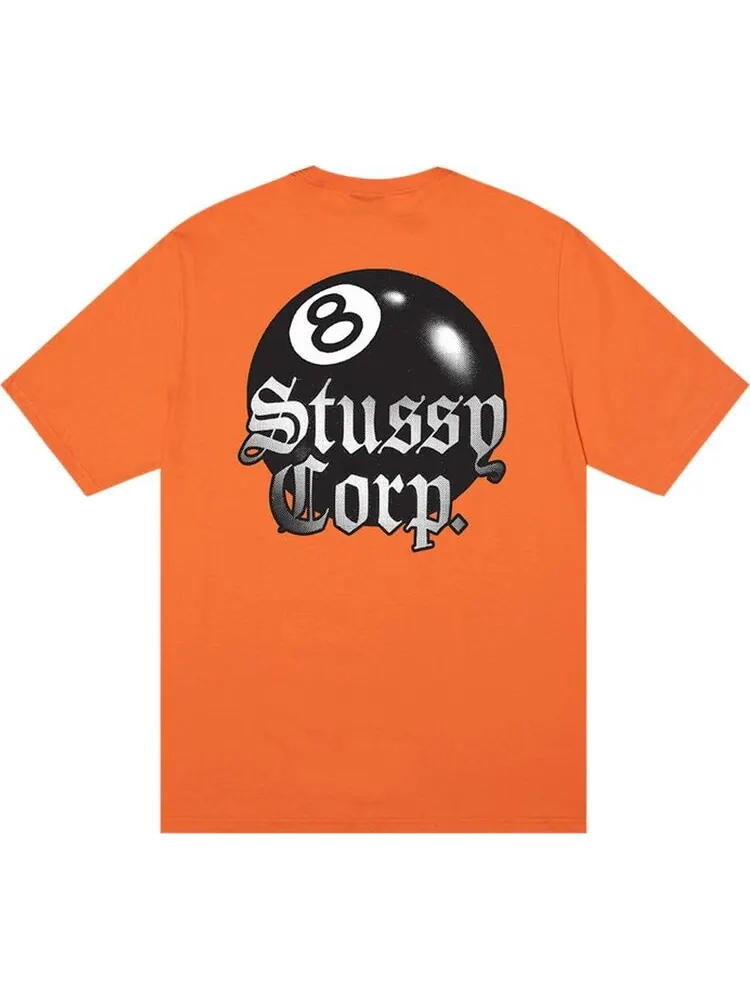 Футболка Stussy 8 Ball Corp. Tee 'Coral' — изображение 2 из 2, оранжевый