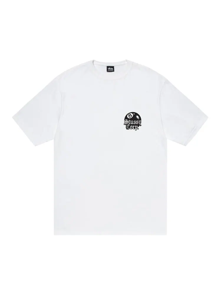 Футболка Stussy 8 Ball Corp. Tee 'White' — изображение 1 из 2, белый
