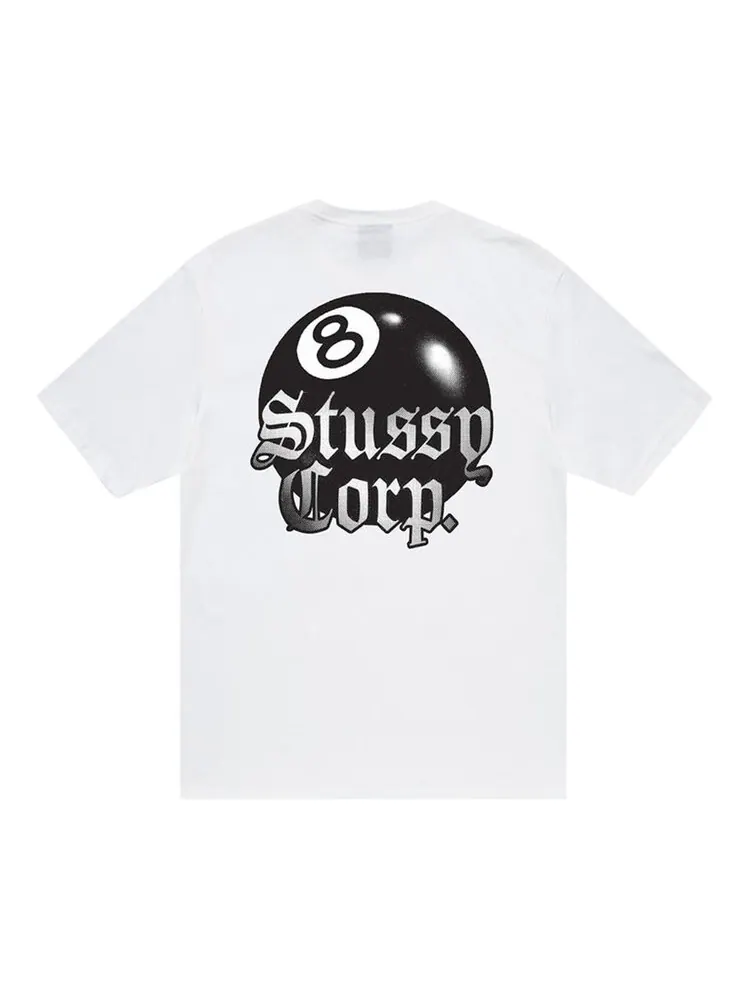 Футболка Stussy 8 Ball Corp. Tee 'White' — изображение 2 из 2, белый