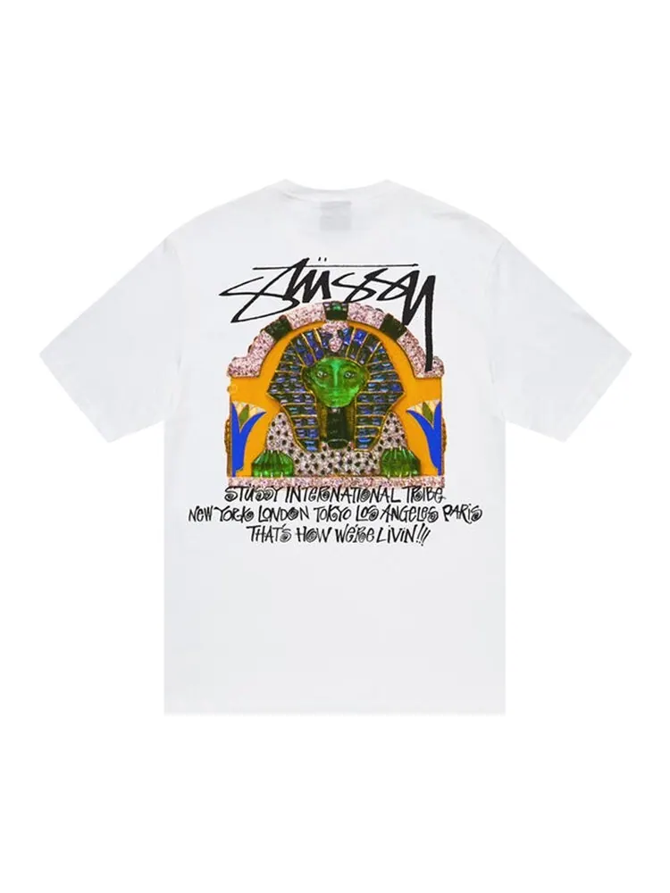 Футболка Stussy Sphinx Tee 'White' — изображение 2 из 2, белый