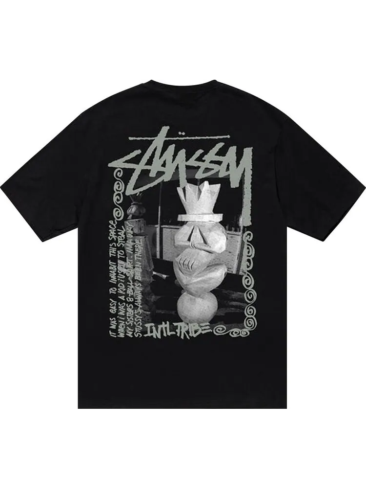 Футболка Stussy Landin Tee 'Black' — изображение 2 из 2, черный