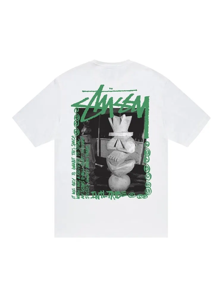 Футболка Stussy Landin Tee 'White' — изображение 2 из 2, белый