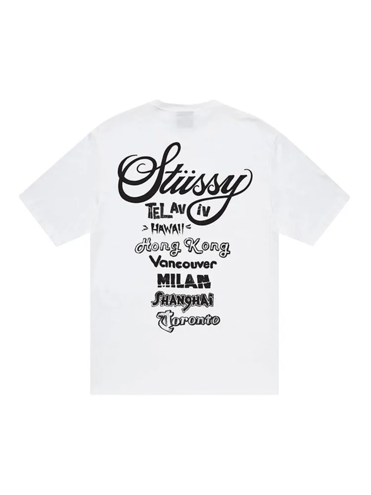Футболка Stussy Tour Tee 'White' — изображение 2 из 2, белый