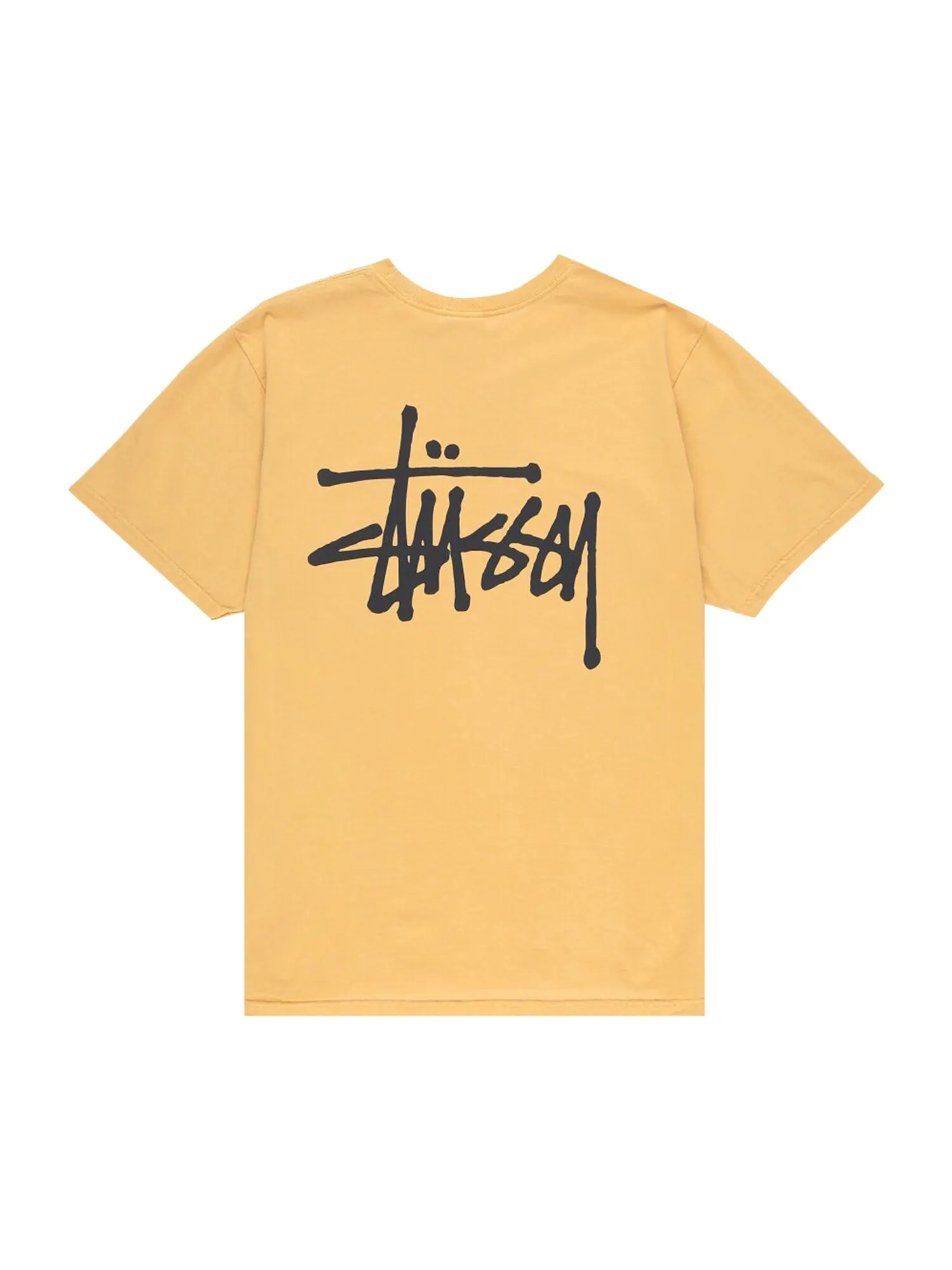 Базовая футболка Stussy, окрашенная пигментом — изображение 2 из 2, медовый