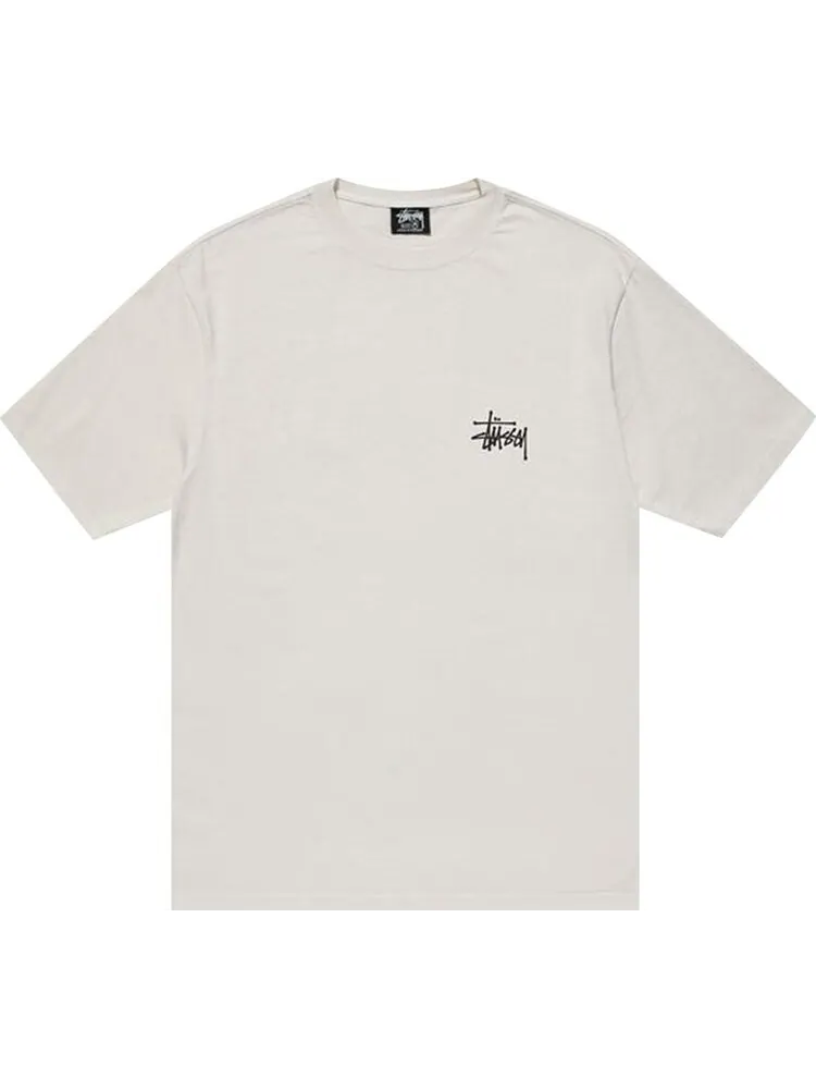 Футболка Stussy Basic Pigment Dyed Tee 'Natural' — изображение 1 из 2, бежевый