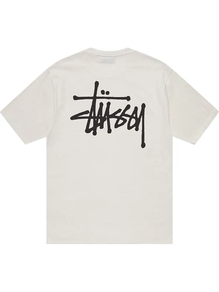 Футболка Stussy Basic Pigment Dyed Tee 'Natural' — изображение 2 из 2, бежевый