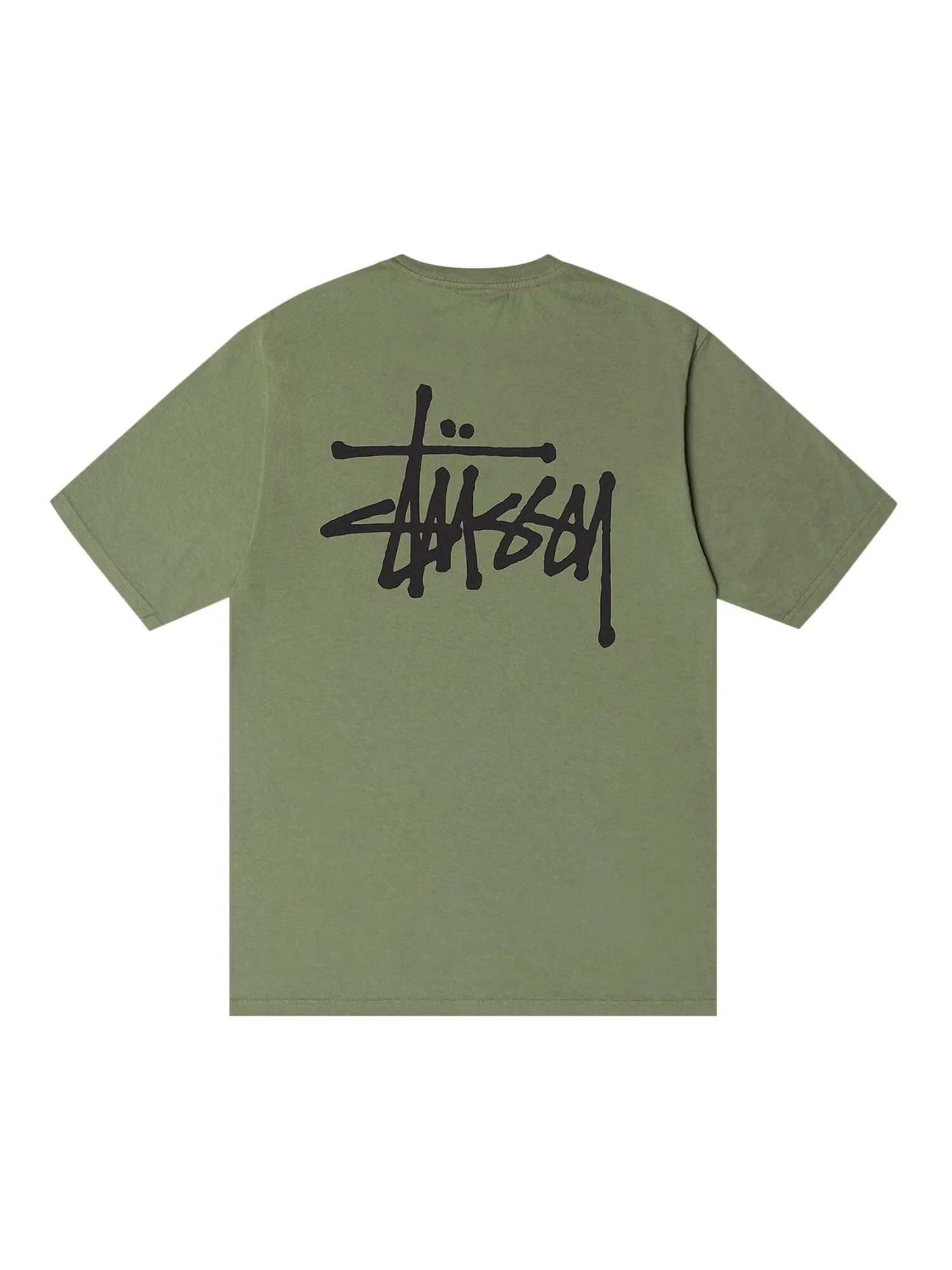 Футболка Stussy, окрашенная в базовый пигмент, Артишок — изображение 2 из 2