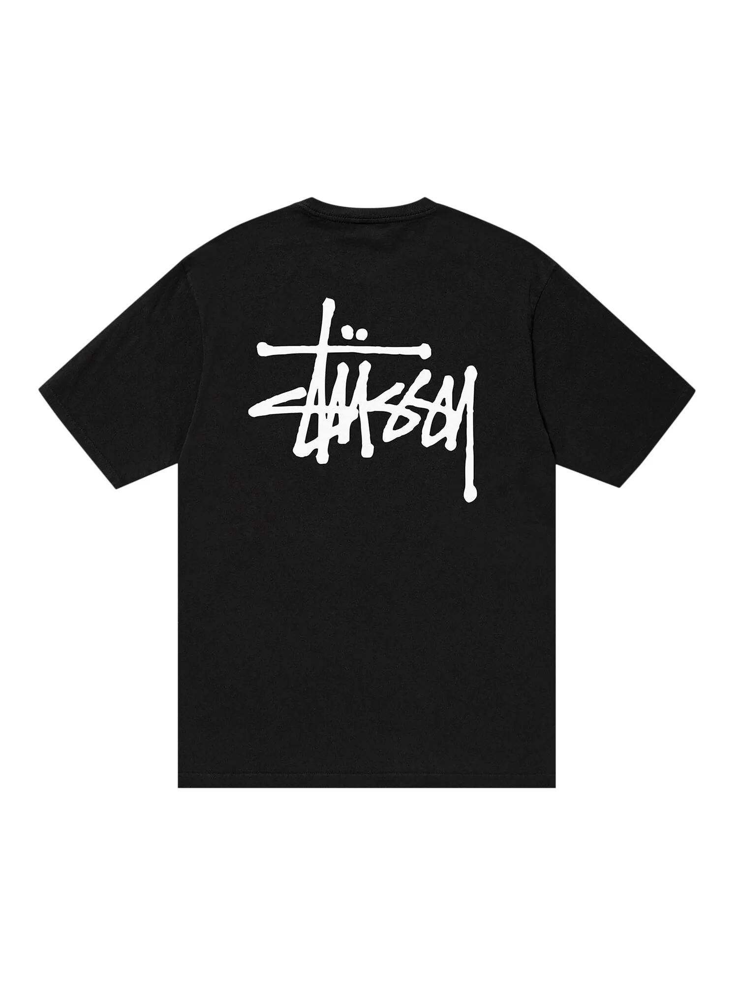 Футболка Stussy Basic, окрашенная в пигмент — изображение 2 из 2, черный