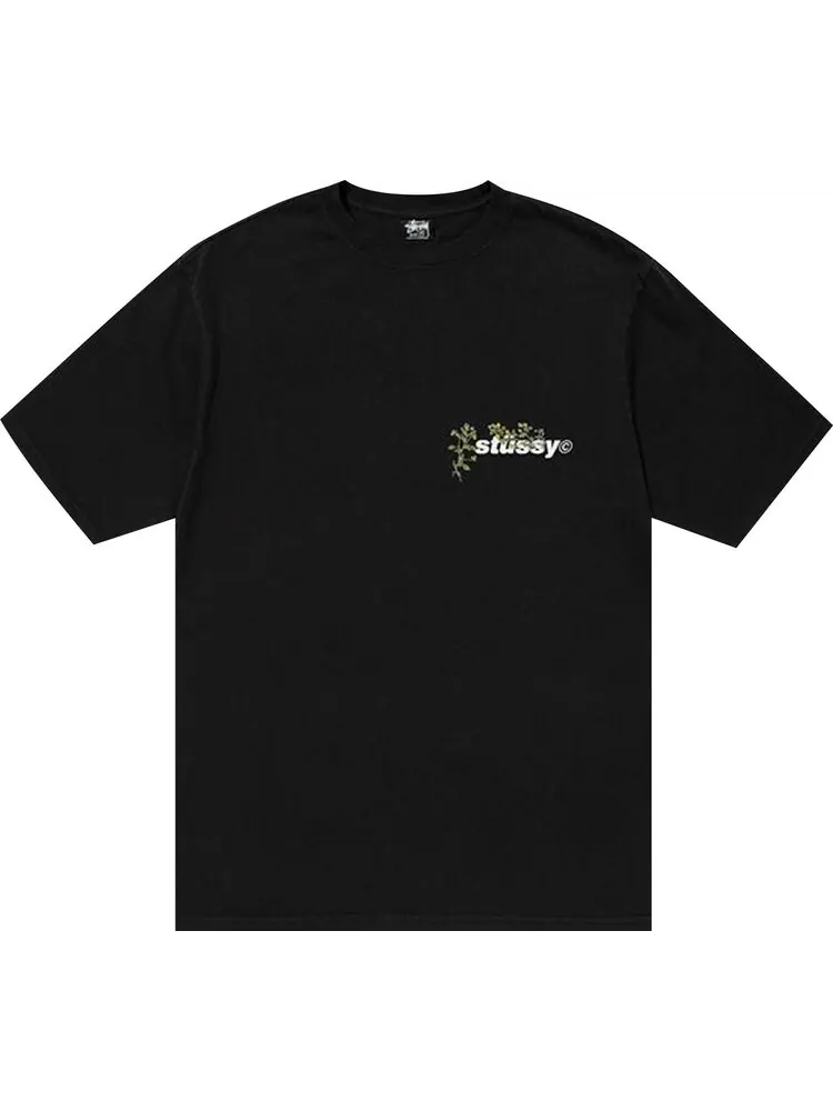 Футболка Stussy Bokay Pigment Dyed Tee 'Black' — изображение 1 из 2, черный