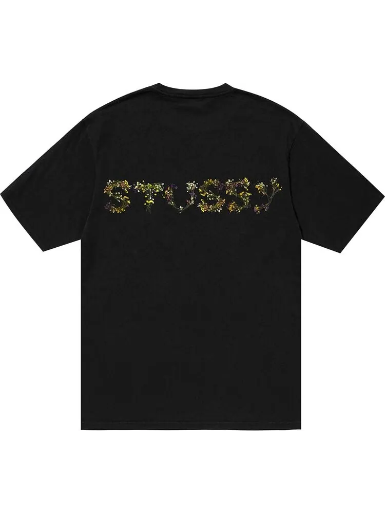 Футболка Stussy Bokay Pigment Dyed Tee 'Black' — изображение 2 из 2, черный