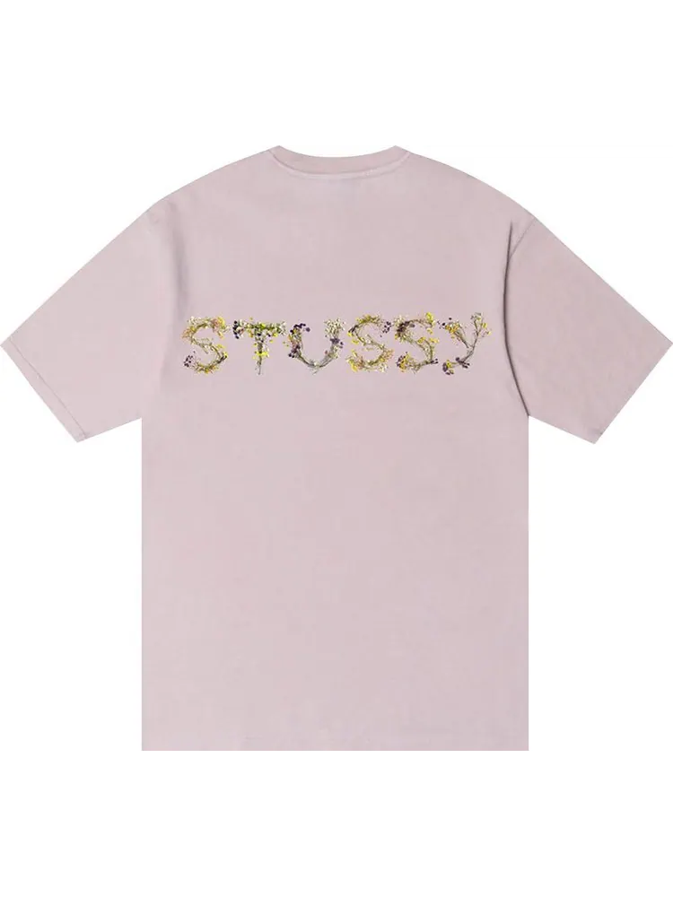 Футболка Stussy Bokay Pigment Dyed Tee 'Blush' — изображение 2 из 2, розовый