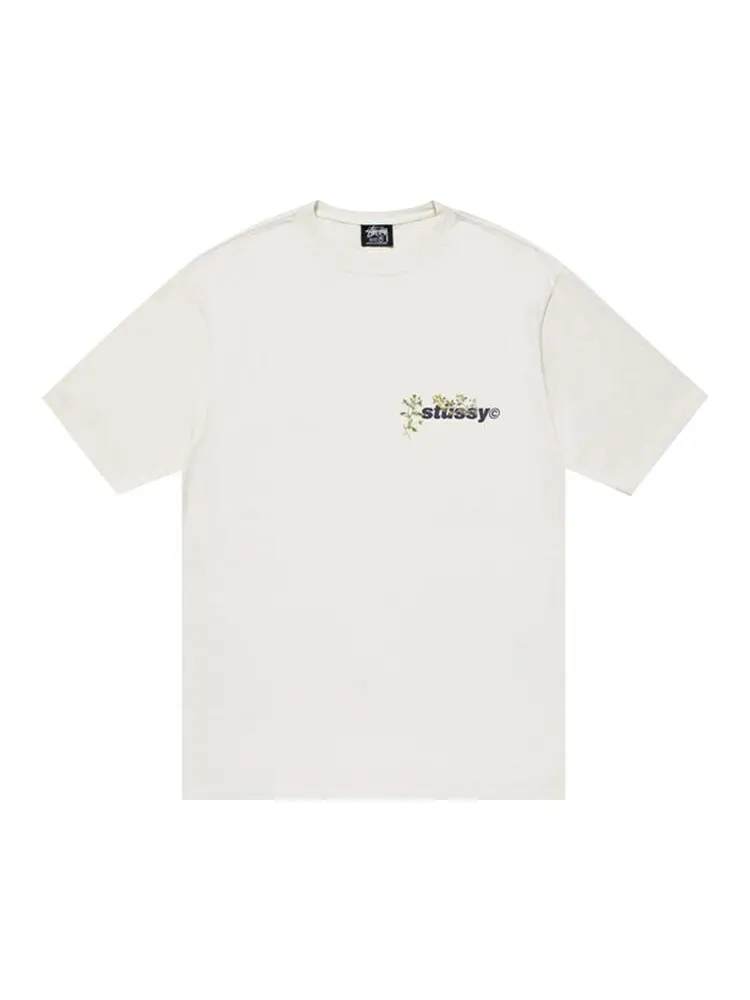 Футболка Stussy Bokay Pigment Dyed Tee 'Natural' — изображение 1 из 2, белый