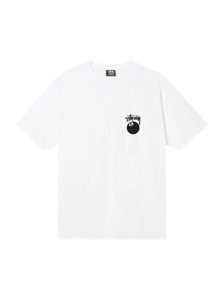 Футболка Stussy Billiards Tee 'White' — изображение 1 из 2, белый