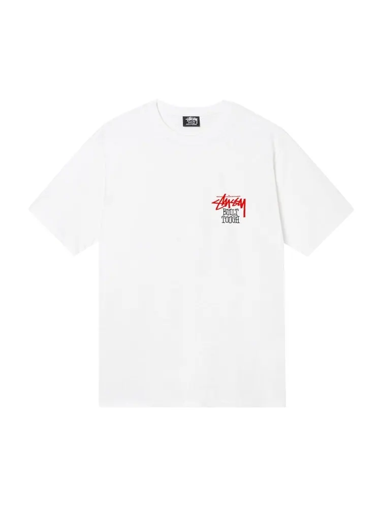 Футболка Stussy Built Tough Tee 'White' — изображение 1 из 2, белый
