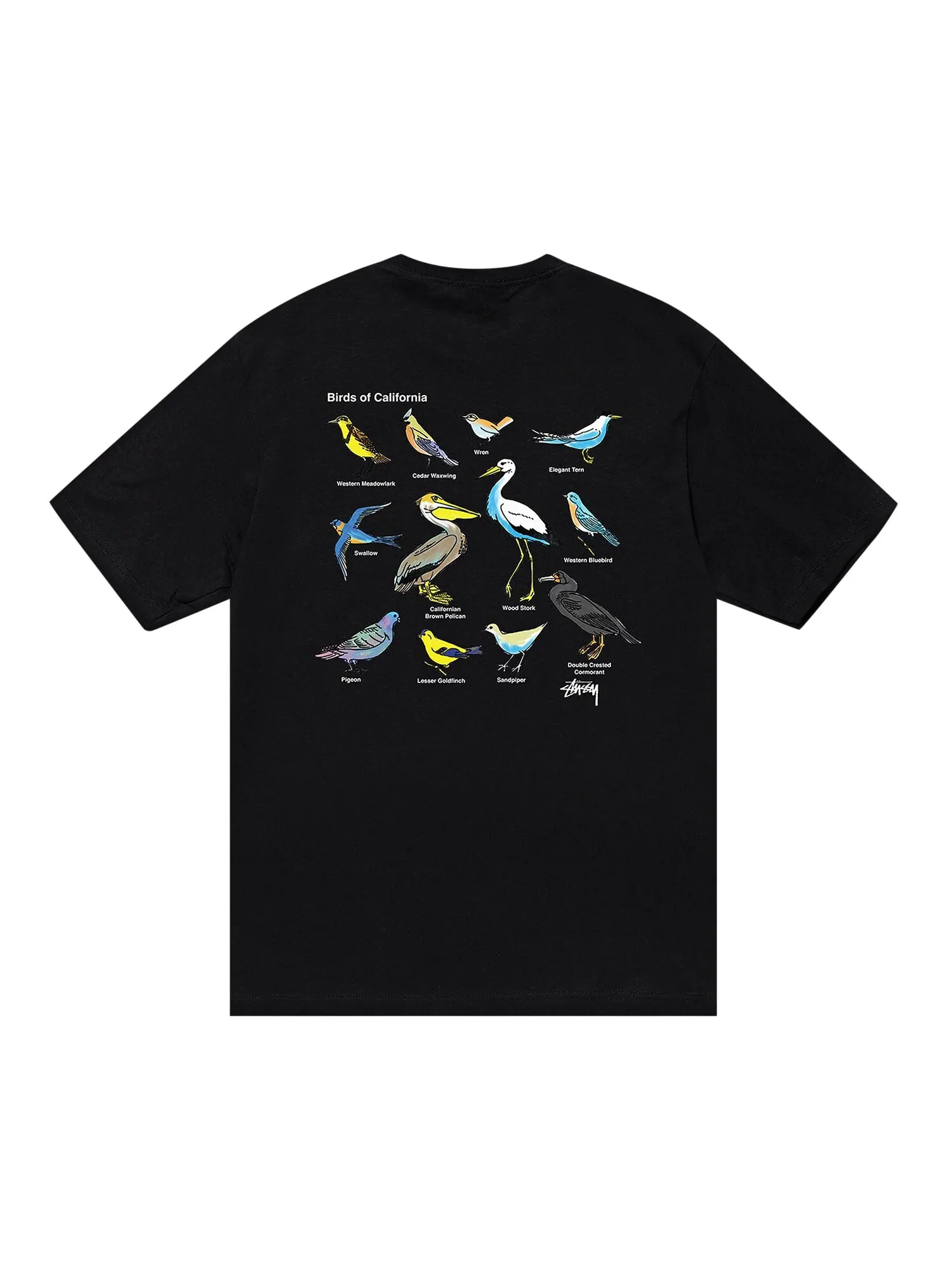 Футболка Stussy California Birds — изображение 2 из 2, черный
