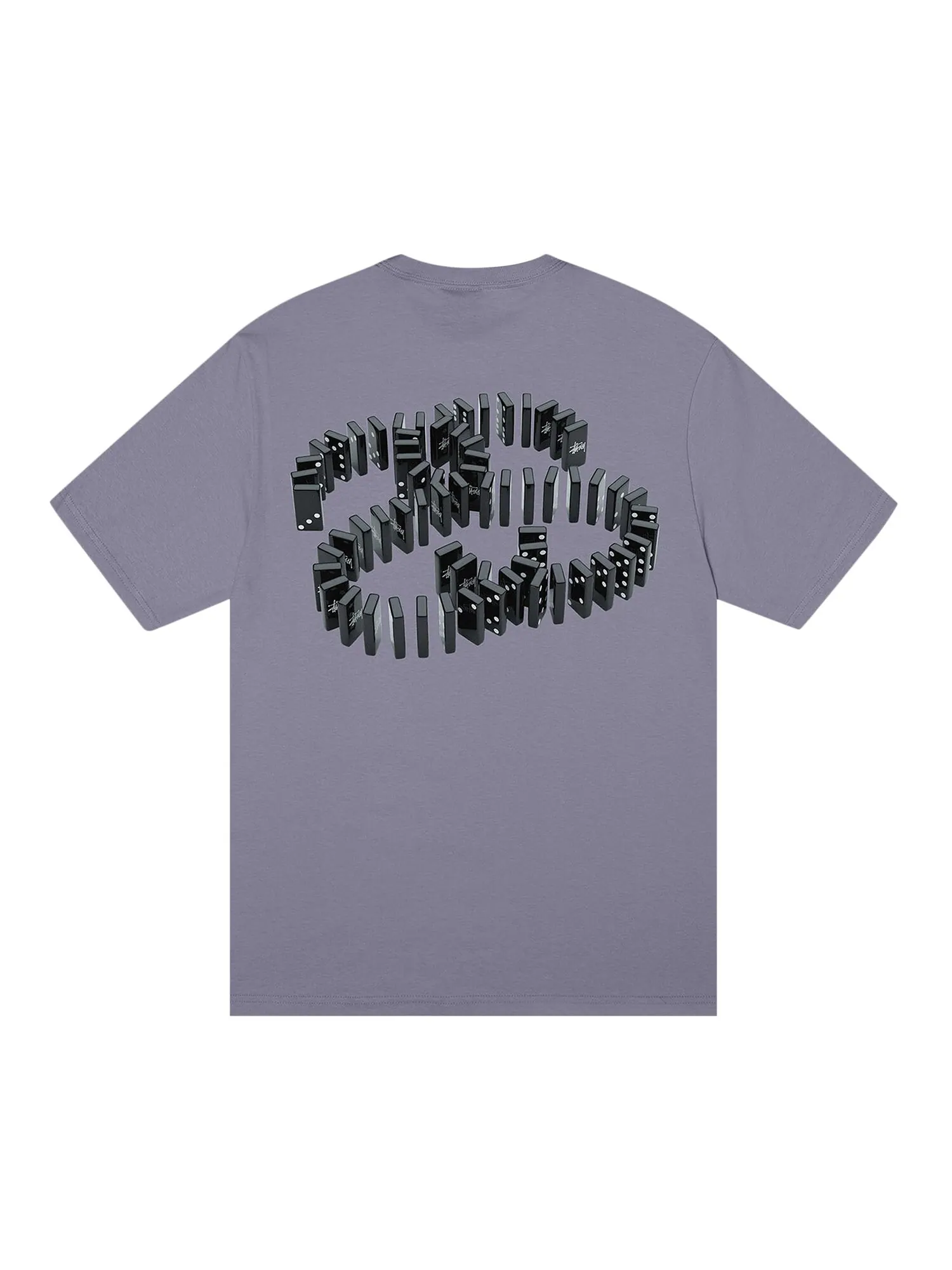 Футболка Stussy Dominoes, розовато-лиловая — изображение 2 из 2, сирень
