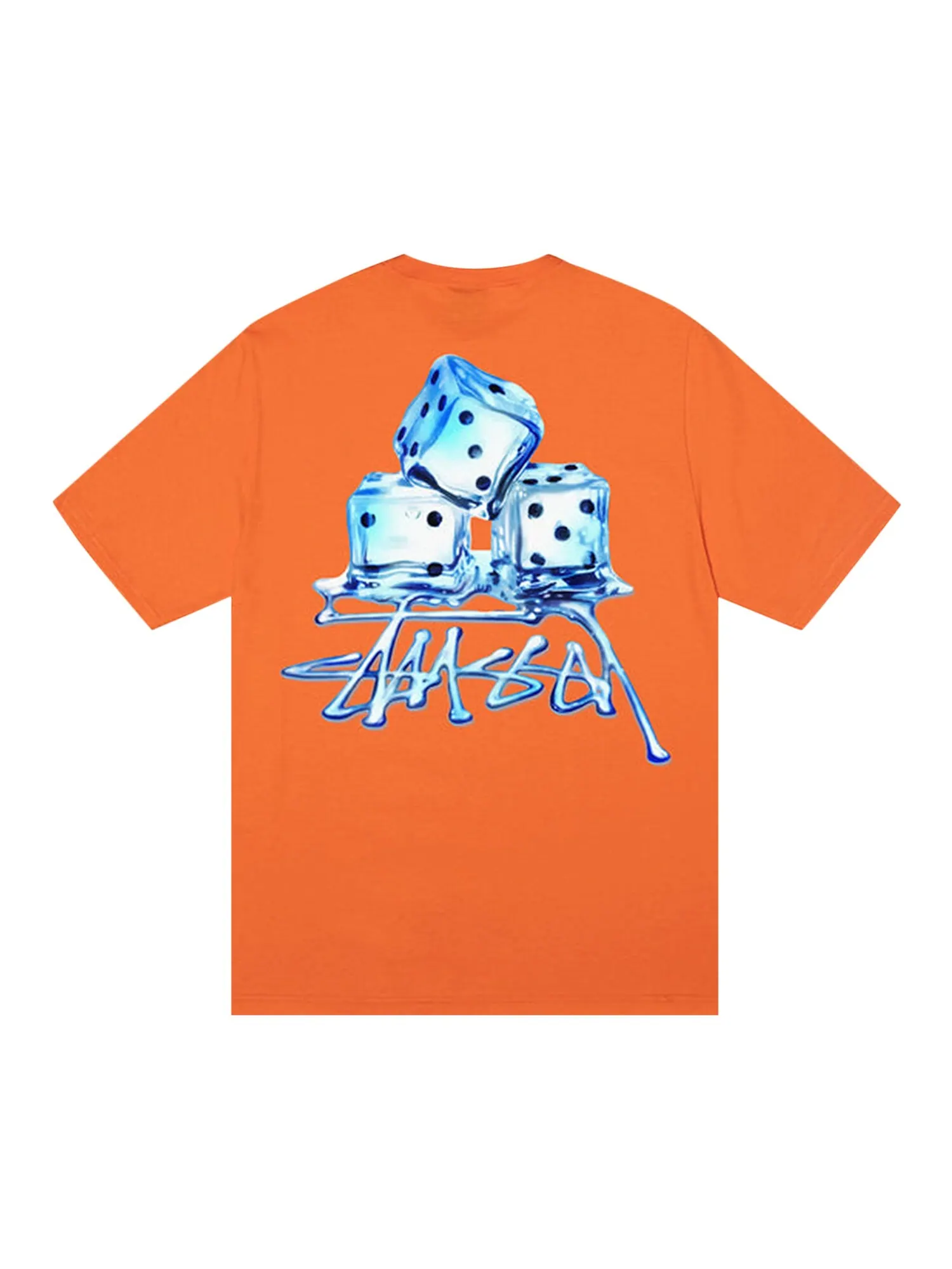 Футболка Stussy Melted Коралл — изображение 2 из 2, оранжевый