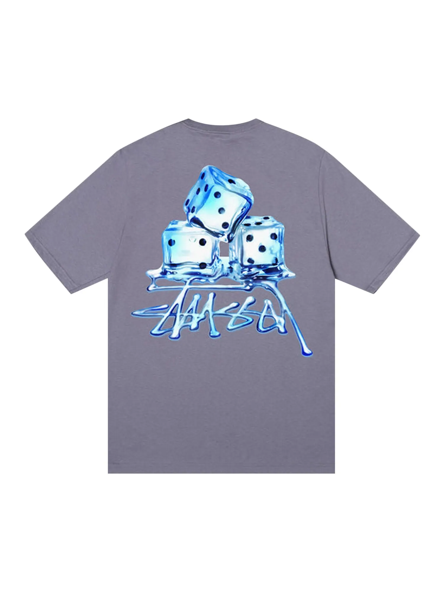 Футболка Stussy Melted, лиловая — изображение 2 из 2, фиолетовый