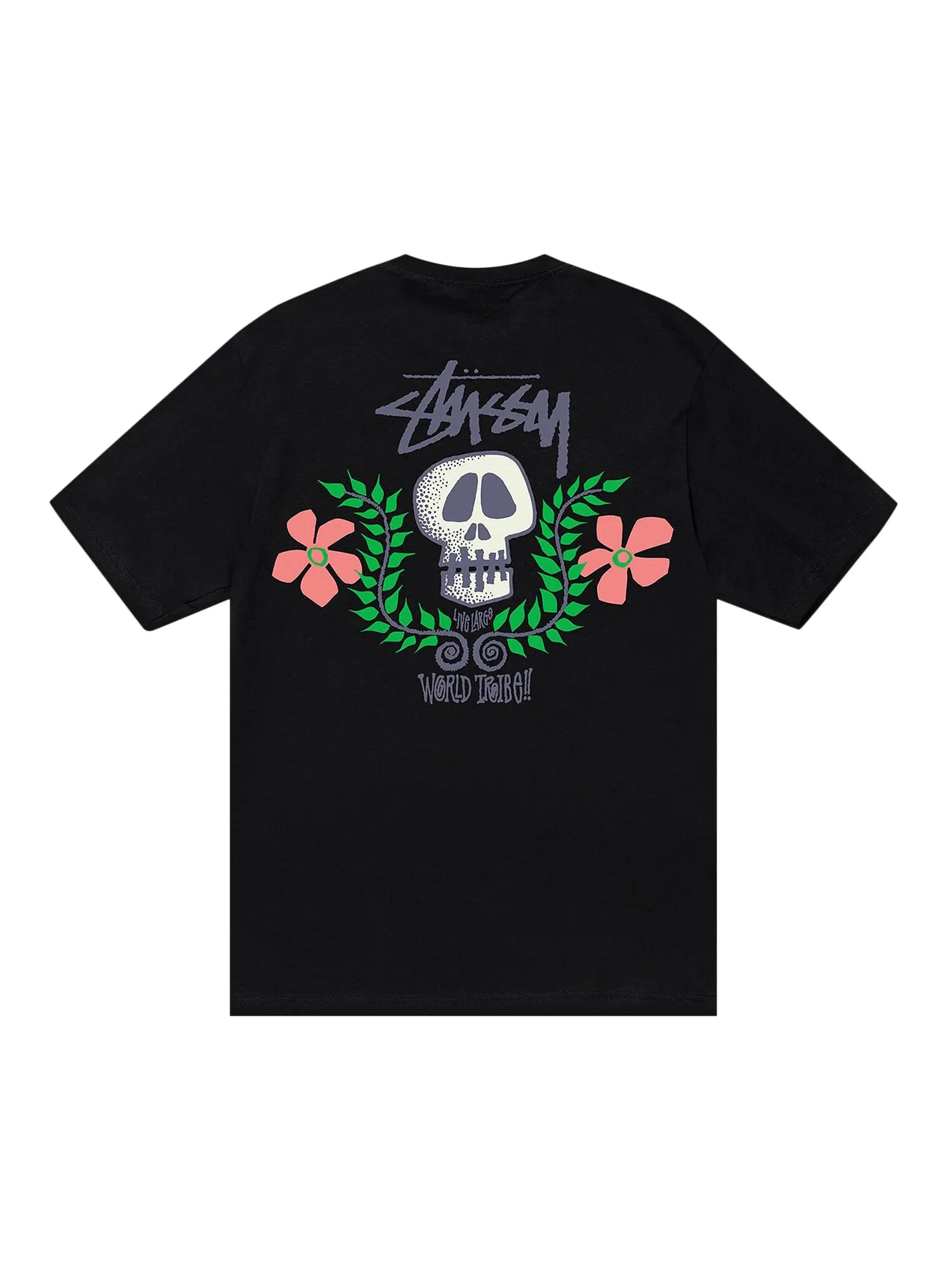 Футболка Stussy Skull Crest — изображение 2 из 2, черный