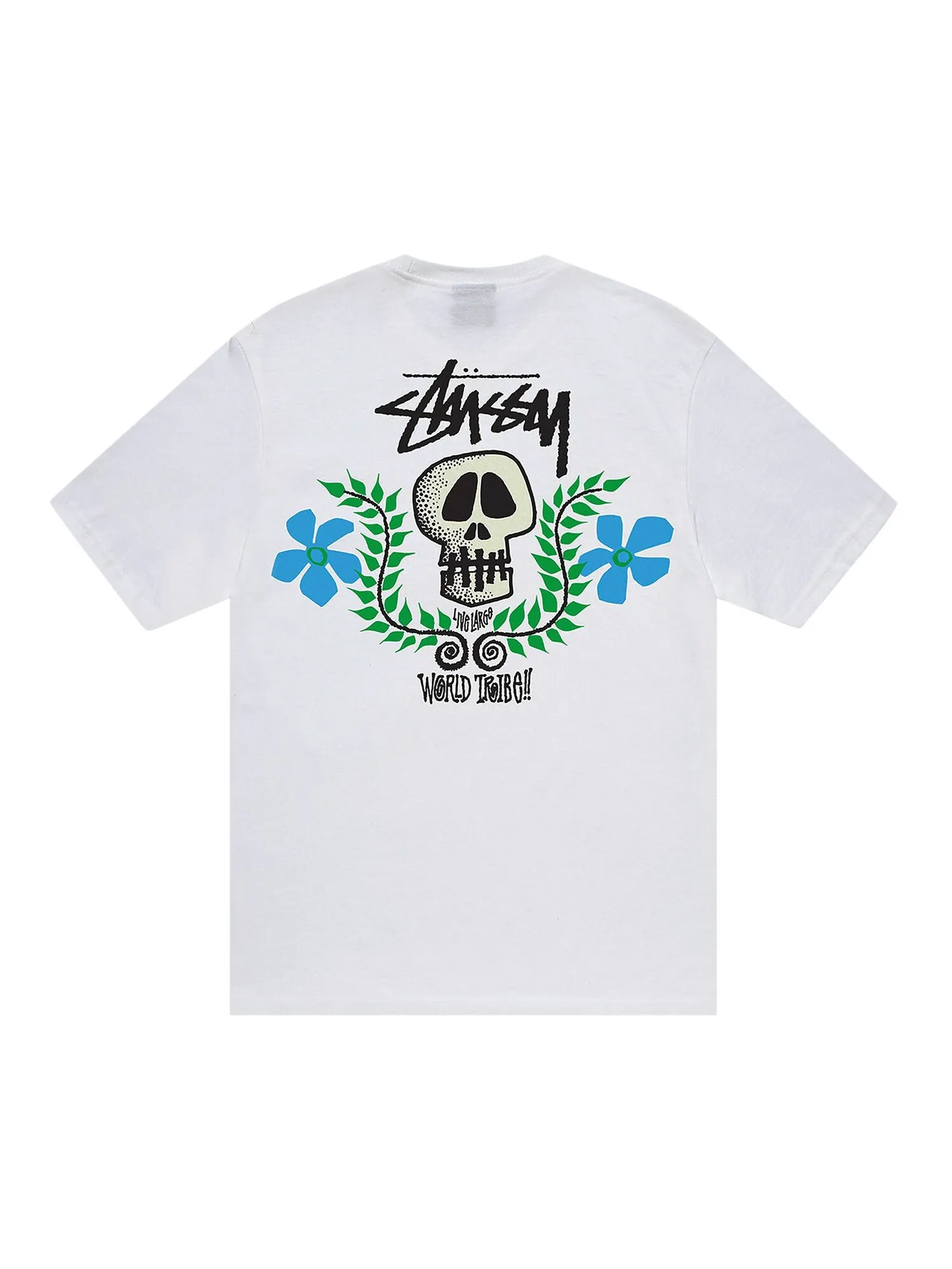 Футболка Stussy Skull Crest — изображение 2 из 2, белый